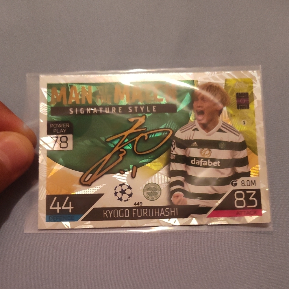 Kyogo Furuhashi Soccer Trading Card